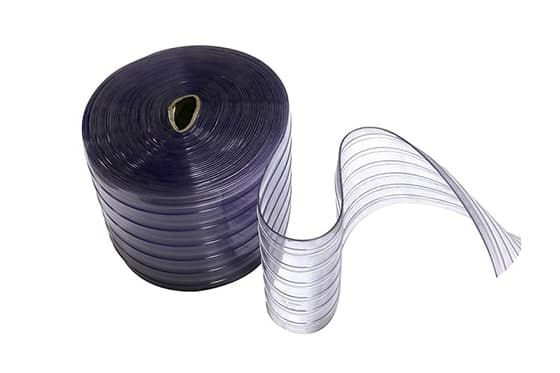 Cortina Hawaiana Transparente con Costilla